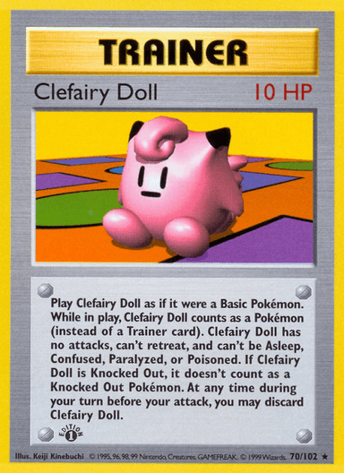 Carta Clefairy Doll 70/102 do set Base — Pokémon TCG | Bynx