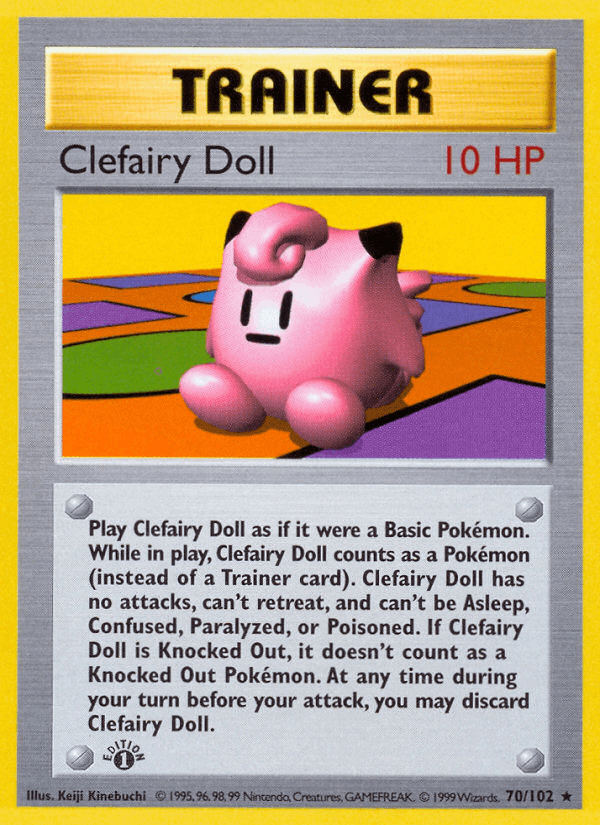 Carta Clefairy Doll 70/102 do set Base — Pokémon TCG | Bynx