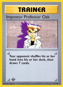 Impostor Professor Oak 73/102 — Coleção Básica