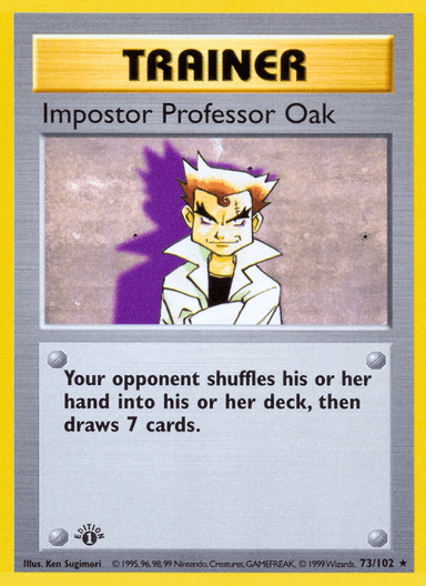 Carta Impostor Professor Oak 73/102 do set Base — Pokémon TCG | Bynx