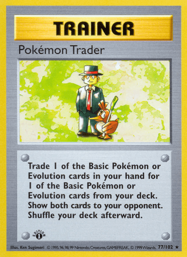 Carta Pokémon Trader 77/102 do set Base — Pokémon TCG | Bynx