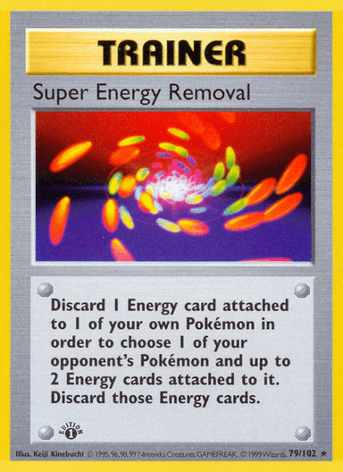 Carta Super Energy Removal 79/102 do set Base — Pokémon TCG | Bynx