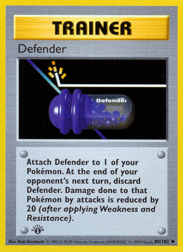 Carta Defender 80/102 do set Base — Pokémon TCG | Bynx