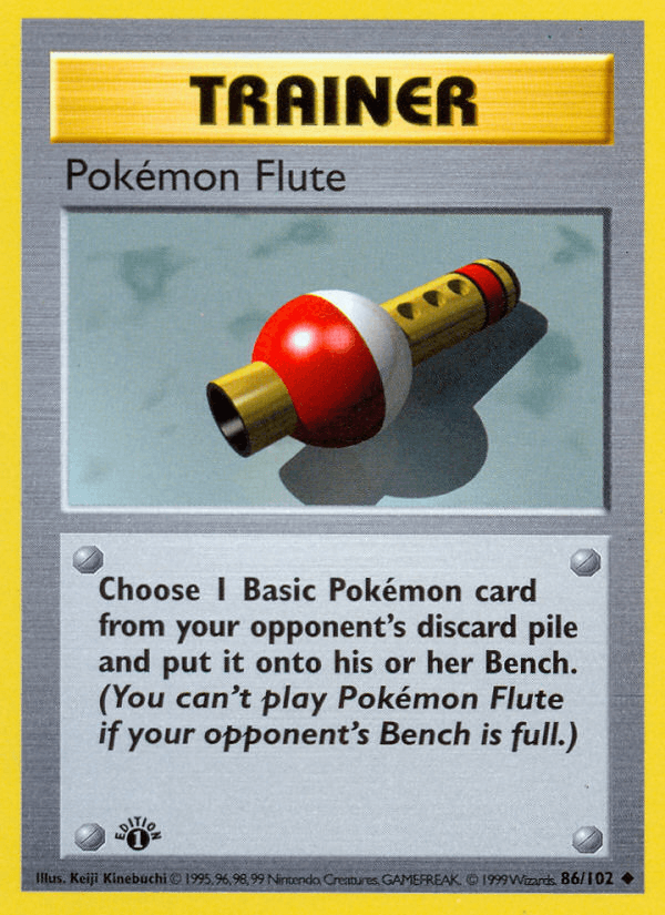 Carta Pokémon Flute 86/102 do set Base — Pokémon TCG | Bynx