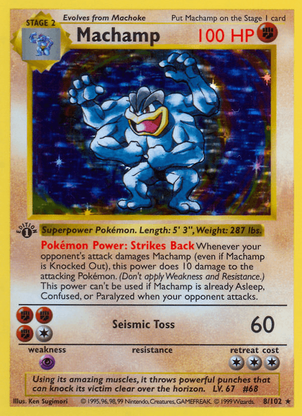 Carta Machamp 8/102 do set Base — Pokémon TCG | Bynx