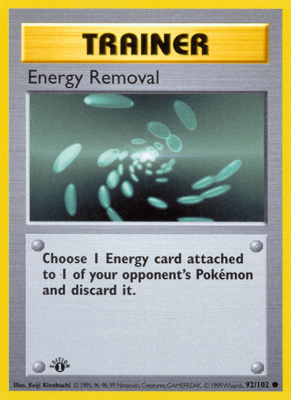 Carta Energy Removal 92/102 do set Base — Pokémon TCG | Bynx