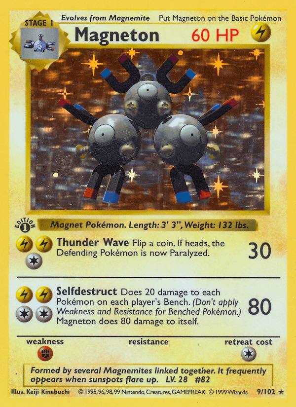 Carta Magneton 9/102 do set Base — Pokémon TCG | Bynx