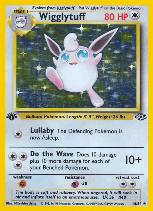 Carta Wigglytuff 16/64 do set Jungle — Pokémon TCG | Bynx