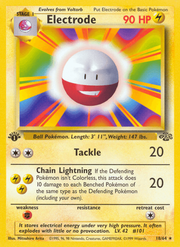 Carta Electrode 18/64 do set Jungle — Pokémon TCG | Bynx