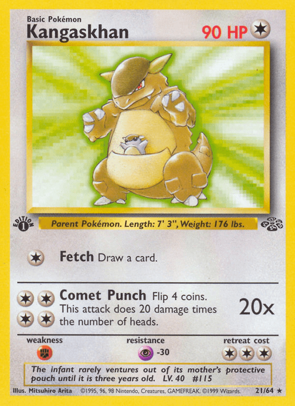 Carta Kangaskhan 21/64 do set Jungle — Pokémon TCG | Bynx