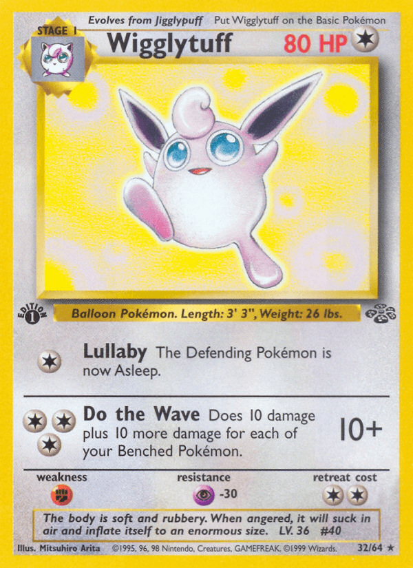 Carta Wigglytuff 32/64 do set Jungle — Pokémon TCG | Bynx