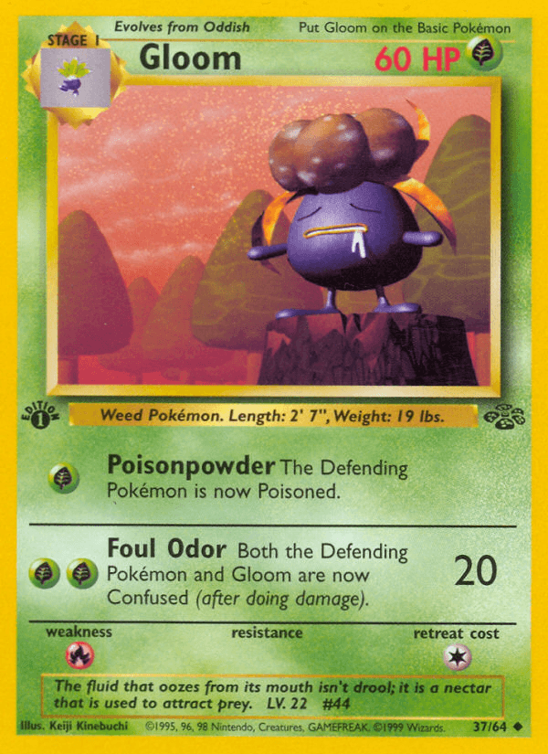 Carta Gloom 37/64 do set Jungle — Pokémon TCG | Bynx