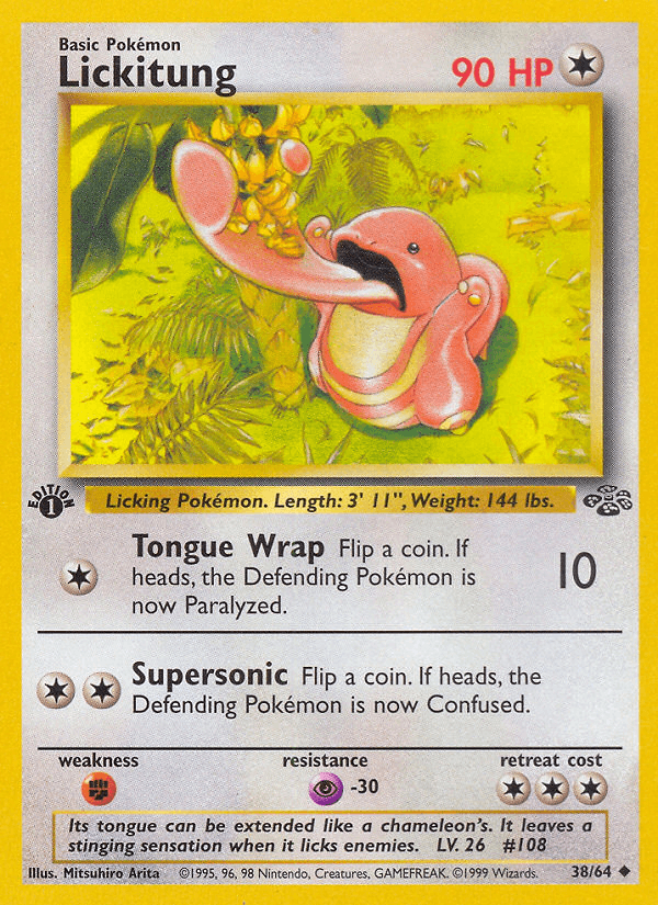 Carta Lickitung 38/64 do set Jungle — Pokémon TCG | Bynx