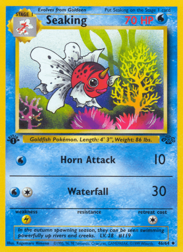 Carta Seaking 46/64 do set Jungle — Pokémon TCG | Bynx