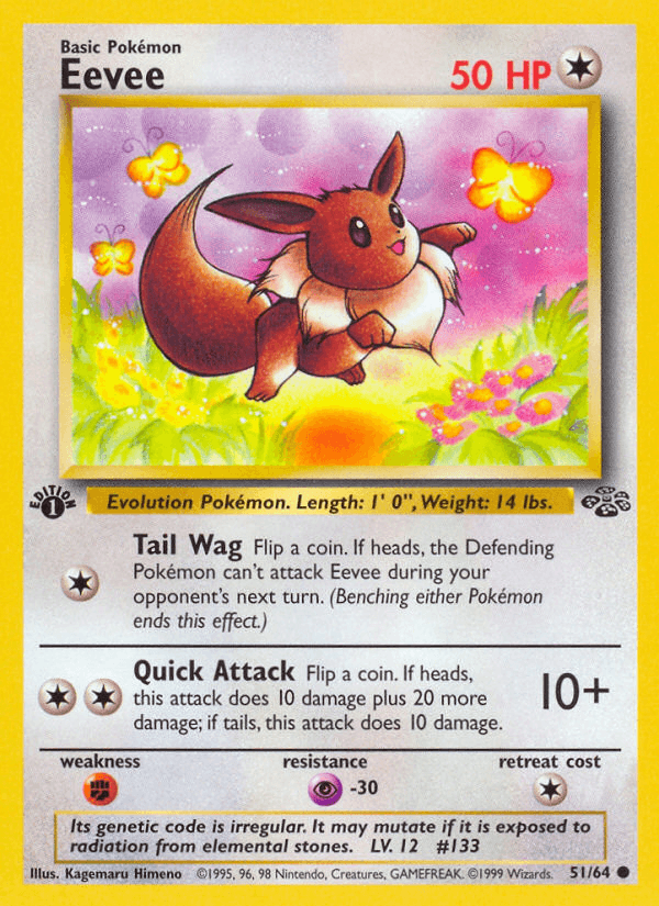 Carta Eevee 51/64 do set Jungle — Pokémon TCG | Bynx