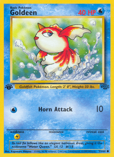 Carta Goldeen 53/64 do set Jungle — Pokémon TCG | Bynx