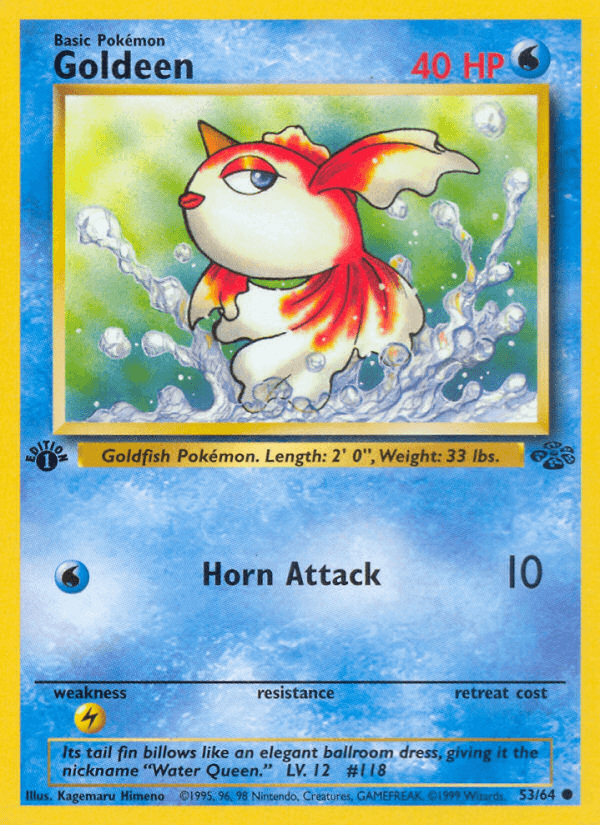 Carta Goldeen 53/64 do set Jungle — Pokémon TCG | Bynx