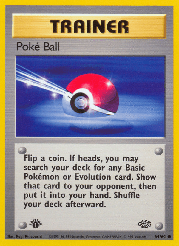Carta Poké Ball 64/64 do set Jungle — Pokémon TCG | Bynx