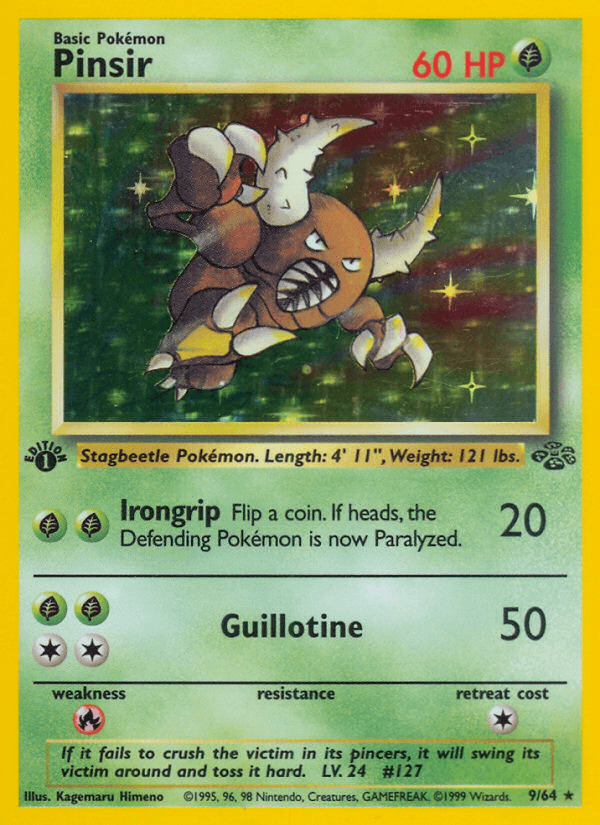 Carta Pinsir 9/64 do set Jungle — Pokémon TCG | Bynx