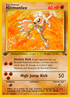Hitmonlee 22/62 — Fóssil