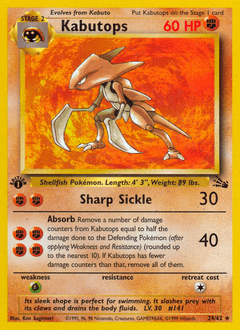 Kabutops 24/62 — Fóssil