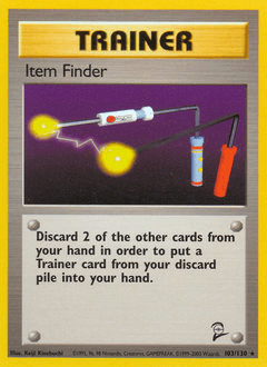 Item Finder 103/130 — Base Set 2