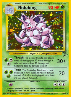 Nidoking 11/130 — Base Set 2