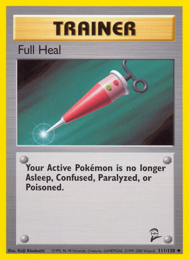 Carta Full Heal 111/130 do set Base Set 2 — Pokémon TCG | Bynx
