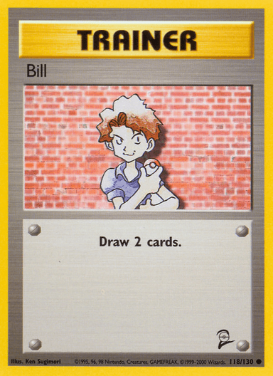 Carta Bill 118/130 do set Base Set 2 — Pokémon TCG | Bynx