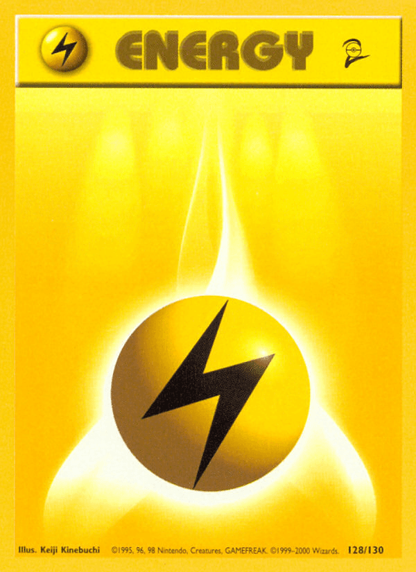 Carta Lightning Energy 128/130 do set Base Set 2 — Pokémon TCG | Bynx