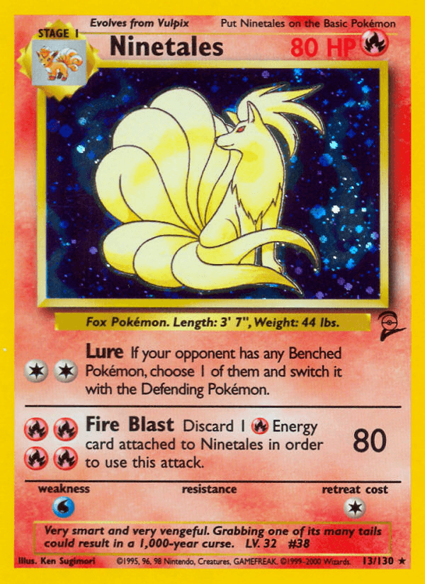 Carta Ninetales 13/130 do set Base Set 2 — Pokémon TCG | Bynx