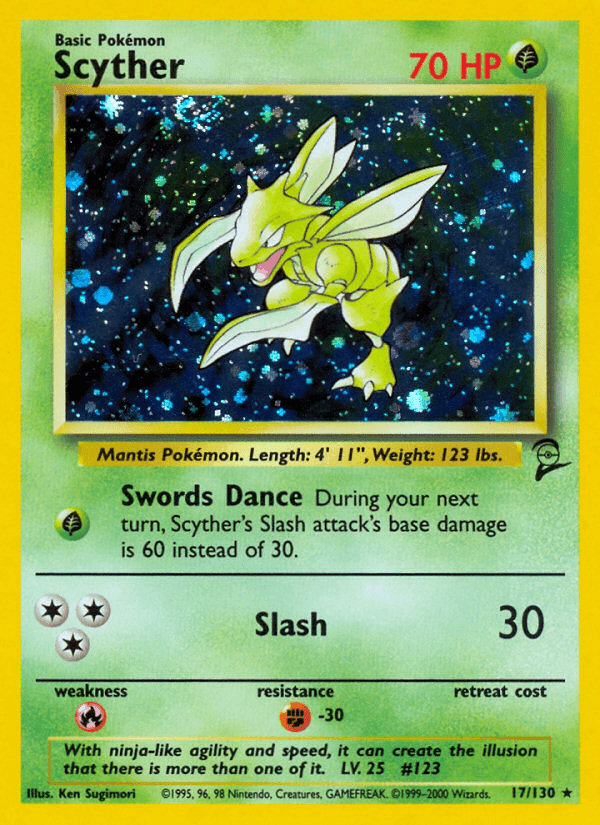Carta Scyther 17/130 do set Base Set 2 — Pokémon TCG | Bynx