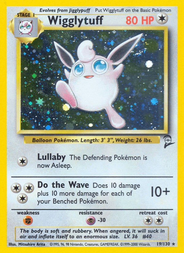 Carta Wigglytuff 19/130 do set Base Set 2 — Pokémon TCG | Bynx