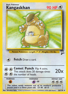 Kangaskhan 26 — Base Set 2
