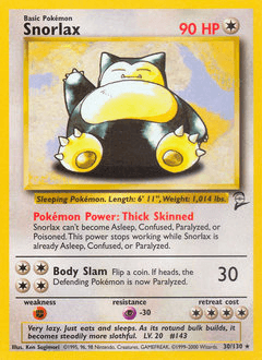 Snorlax 30 — Base Set 2