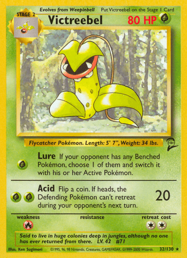 Carta Victreebel 32/130 do set Base Set 2 — Pokémon TCG | Bynx