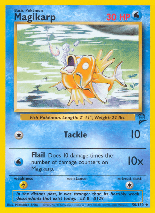 Carta Magikarp 50/130 do set Base Set 2 — Pokémon TCG | Bynx