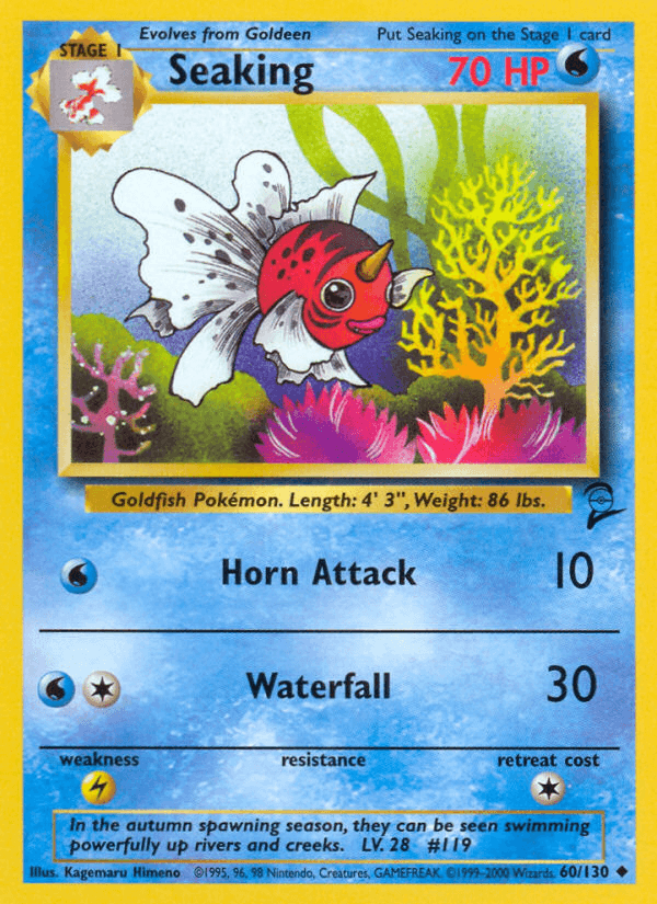 Carta Seaking 60/130 do set Base Set 2 — Pokémon TCG | Bynx