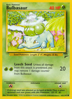 Bulbasaur 67 — Base Set 2