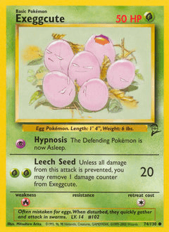 Exeggcute 74 — Base Set 2