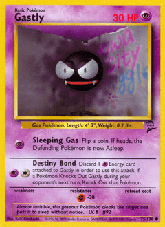 Gastly 75 — Base Set 2