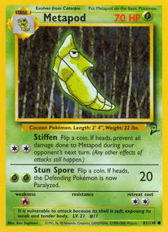 Metapod 81/130 — Base Set 2