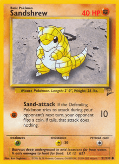Sandshrew 91 — Base Set 2