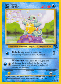 Squirtle 93/130 — Base Set 2