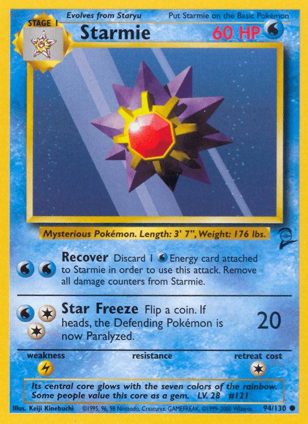 Carta Starmie 94/130 do set Base Set 2 — Pokémon TCG | Bynx