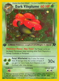 Dark Vileplume 13 — Team Rocket