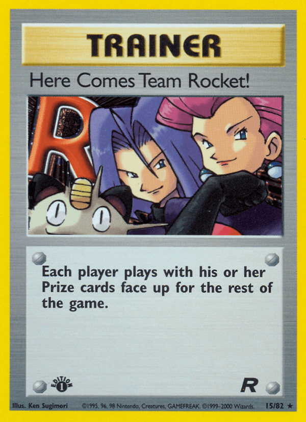Carta Here Comes Team Rocket! 15/82 do set Team Rocket — Pokémon TCG | Bynx