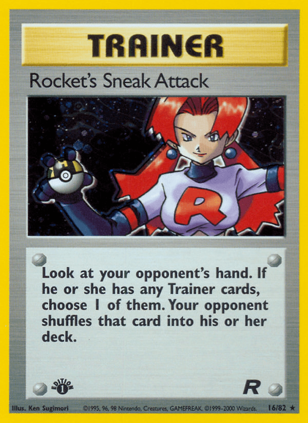 Carta Rocket's Sneak Attack 16/82 do set Team Rocket — Pokémon TCG | Bynx