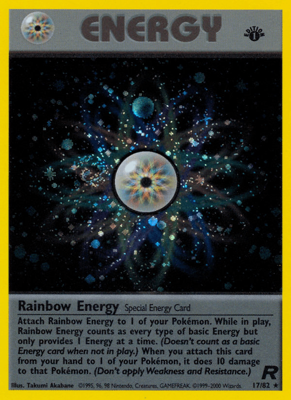 Carta Rainbow Energy 17/82 do set Team Rocket — Pokémon TCG | Bynx