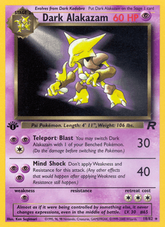 Dark Alakazam 18 — Team Rocket
